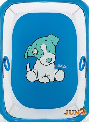 Манеж Qvatro LUX-02 дрібна сітка синя (dog)