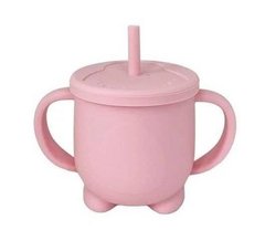 Чашка-непроливайка рожева