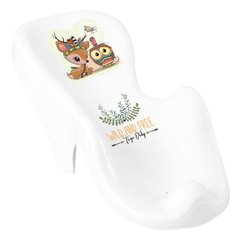 Горка для купания Tega WILD & FREE Anti-slip baby bath seat LITTLE DEER DZ-003-103-JELONEK white/pink (белый/розовый)