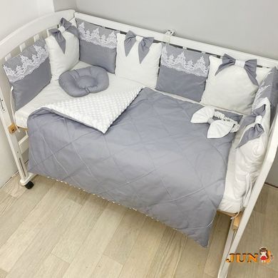 Комплект постільної білизни в дитяче ліжечко. Сірий