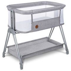 Кроватка Lionelo LUNA GREY CONCRETE, Серый, Нет, Да