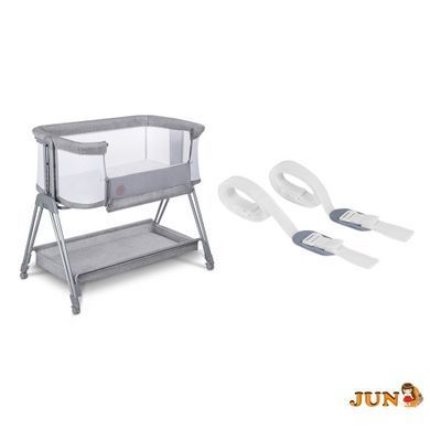 Кроватка Lionelo LUNA GREY CONCRETE, Серый, Нет, Да