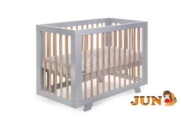 Дитяче ліжечко для новонароджених без шухляди DeSon ZORYANE сірий