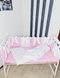 Комплект постільної білизни Bonna Demure в дитяче ліжечко Рожевий