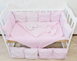 Комплект постільної білизни Bonna Elit в дитяче ліжечко Зірки Рожевий