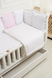 Дитяче ліжечко NATALI з відкидною боковиною та шухлядою білий