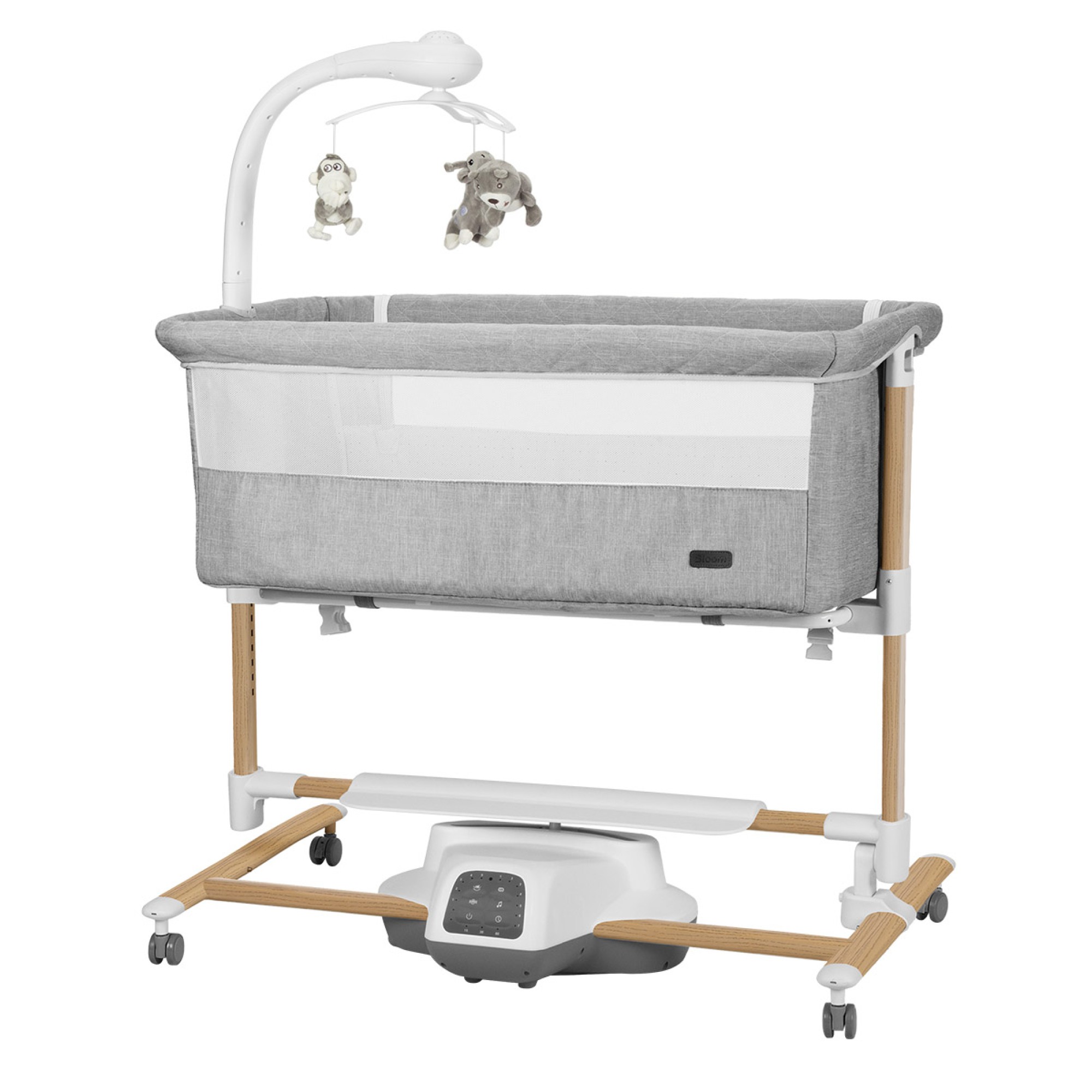 Дитяче ліжечко-гойдалка CARRELLO Bloom CRL-10304 Anchor Grey Wooden