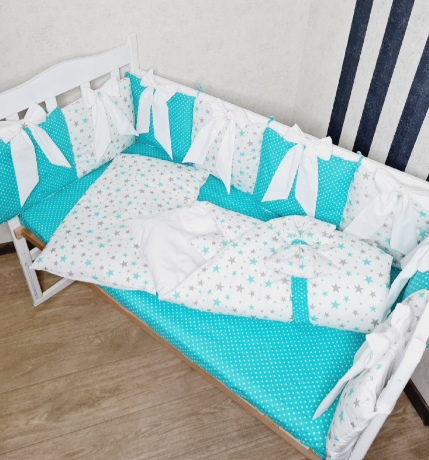 Комплект постільної білизни Bonna Demure в дитяче ліжечко М'ята