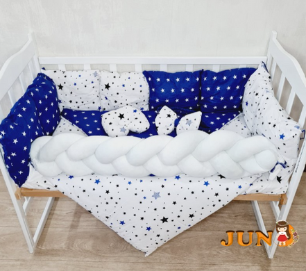 Комплект постільної білизни Bonna Elegance у дитяче ліжечко Зірки Синій
