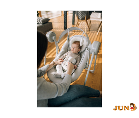Качели детские FreeON Snuggy, stars light grey