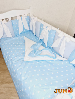 Комплект постільної білизни Bonna Demure в дитяче ліжечко Блакитний