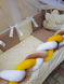 Комплект постільної білизни Bonna Koss в дитяче ліжечко Коричнево-бежевий