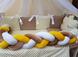 Комплект постільної білизни Bonna Koss в дитяче ліжечко Коричнево-бежевий