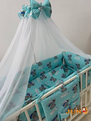 Комплект постельного белья в детскую кроватку Qvatro Gold RG-08 рисунок голубая (it's a boy)