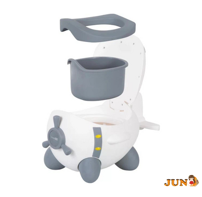 Детский горшок FreeON Plane, white - grey
