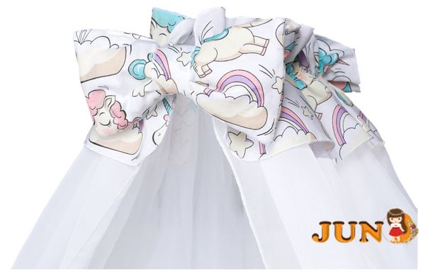 Комплект постельного белья в детскую кроватку Babyroom Comfort-08 unicorn белый (единороги), Белый