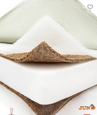 Матрац у дитяче ліжечко 12 см Aloe Vera 120х60х12 ортопедичний кокосовий для новонароджених