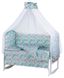 Комплект постільної білизни в дитяче ліжечко Babyroom Comfort-08 unicorn блакитний (єдинороги), Блакитний