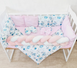 Комплект постільної білизни Bonna Elegance в дитяче ліжечко Мишка Рожевий