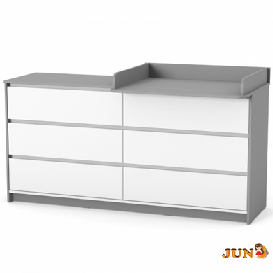 Комод Верес Берн 1750 Бело-графитовый