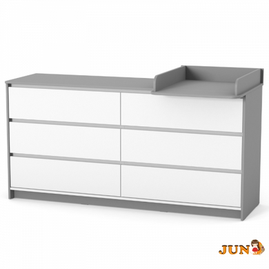 Комод Верес Берн 1750 Бело-графитовый