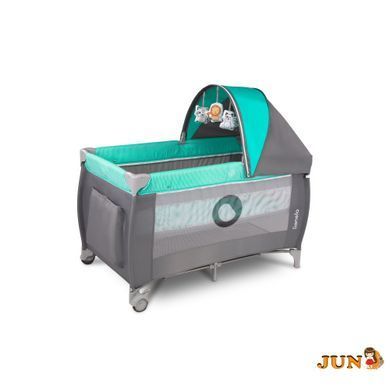 Манеж Lionelo SVEN PLUS TURQUOISE GREY