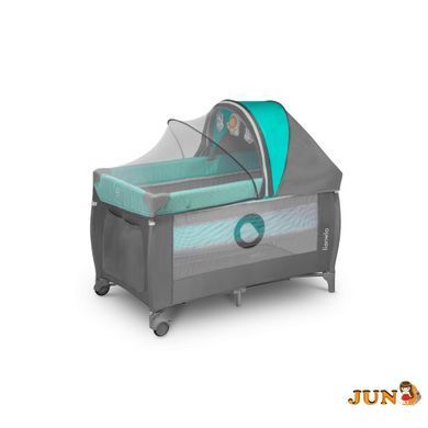 Манеж Lionelo SVEN PLUS TURQUOISE GREY