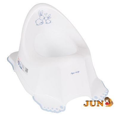 Горшок с антискользящим покрытием Tega LITTLE BUNNY Anti slip potty KR-001-103 white (белый)