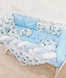 Комплект постільної білизни Bonna Elegance в дитяче ліжечко Мишки Блакитний