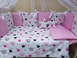 Комплект постільної білизни Bonna Elit в дитяче ліжечко Корона Рожевий