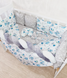 Комплект постельного белья Bonna Elegance в детскую кроватку Мышки Серый