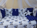 Комплект постільної білизни Bonna Elit в дитяче ліжечко Тедді Синій