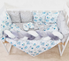 Комплект постільної білизни Bonna Elegance в дитяче ліжечко Мишки Сірий
