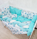 Комплект постільної білизни Bonna Elegance в дитяче ліжечко Мишки М'ята