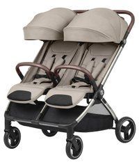 Прогулянкова коляска двомісна CARRELLO Link CRL-6533 Island Beige