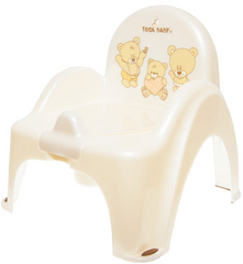 Музыкальный горшок-стульчик Tega Teddy Bear MS-012 118 white pearl