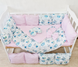 Комплект постельного белья Bonna Eco в детскую кроватку Мышки Розовый