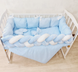 Комплект постільної білизни Bonna Elegance в дитяче ліжечко Блакитний