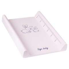 Повивальная доска жесткая Tega LITTLE BUNNY Changing Pad 50x70 cm KR-009-104 powder pink (розовый)