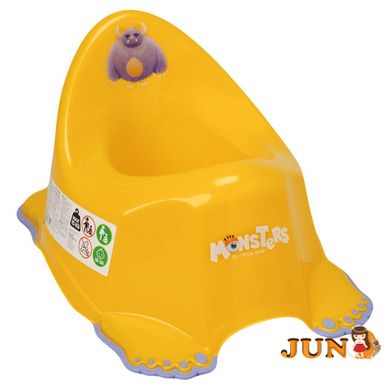 Горщик з антиковзаючим покриттям Tega Monsters MN-001-124 yellow (жовтий)