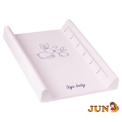 Повивальна дошка жорстка Tega LITTLE BUNNY Changing Pad 50x70 cm KR-009-104 powder pink (рожевий)