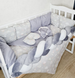 Комплект постельного белья Bonna Elegance в детскую кроватку Ангел Серый