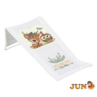 Горка для купания 3D мембрана Tega WILD & FREE Deckchair with sublimation LITTLE DEER DZ-026-103-JELONEK white (белый)