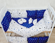 Комплект постельного белья Bonna Eco в детскую кроватку Звезды Синий