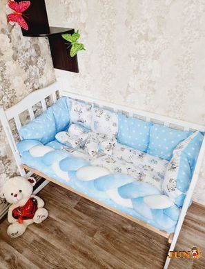 Комплект постільної білизни Bonna Elegance в дитяче ліжечко Лісові звірята