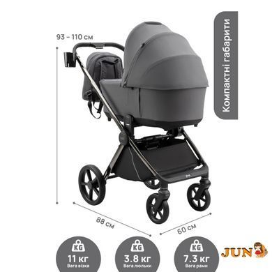 Коляска универсальная 2 в 1 Bair Pixel Grey
