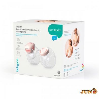 Підвійний акумуляторний молоковідсмоктувач "TWINNY" (Вільні руки) "BabyOno"