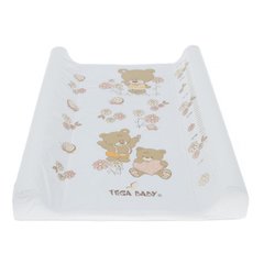 Повивальная доска жесткая Tega TEDDY BEAR Changing Pad 70x50 cm MS-009-118 white pearl (белый)