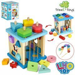 Дерев'яний розвиваючий центр Tree Toys 4в1 Сортуємо разом MD 1382
