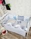 Комплект постільної білизни Bonna Mini Print в дитяче ліжечко Сірий